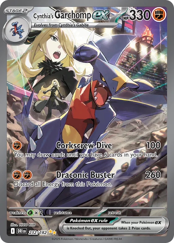 Cynthia's Garchomp ex #232 – Destined Rivals