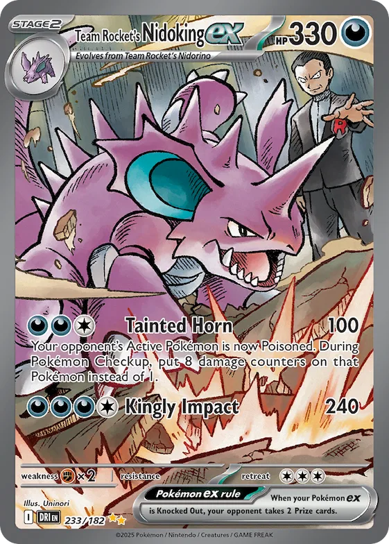 Team Rocket's Nidoking ex #233 – Destined Rivals