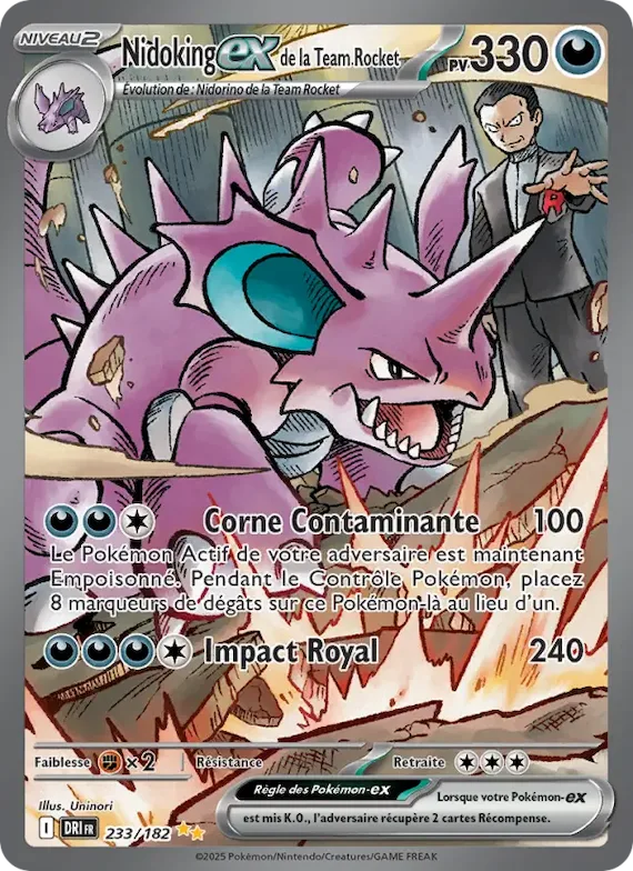 Nidoking-ex de la Team Rocket 233 – Rivalités Destinées