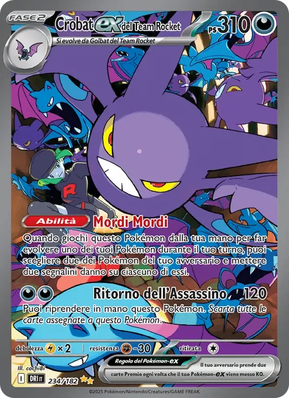 Crobat-ex del Team Rocket 234 – Rivali Predestinati