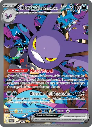 Crobat-ex del Team Rocket 234 – Rivali Predestinati