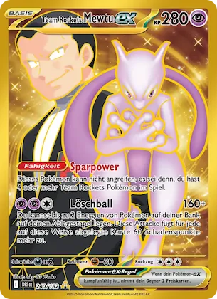 Team Rockets Mewtu-ex 240 – Ewige Rivalen