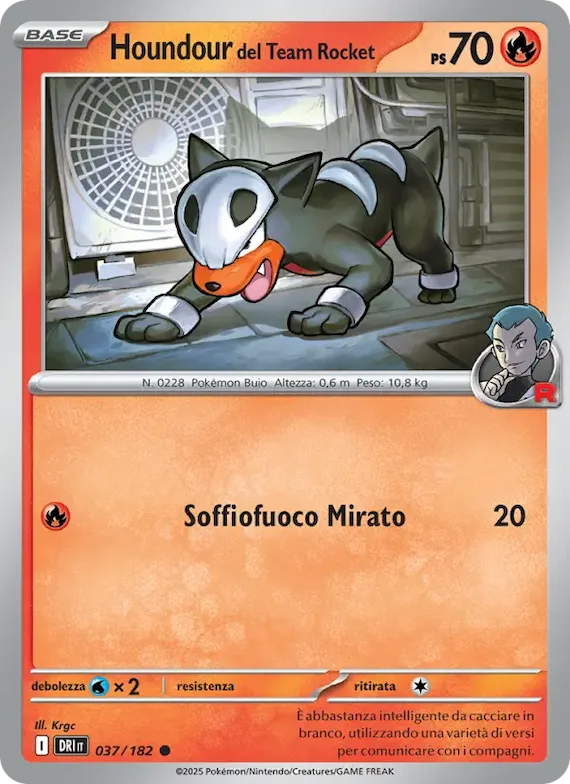 Houndour del Team Rocket 37 – Rivali Predestinati