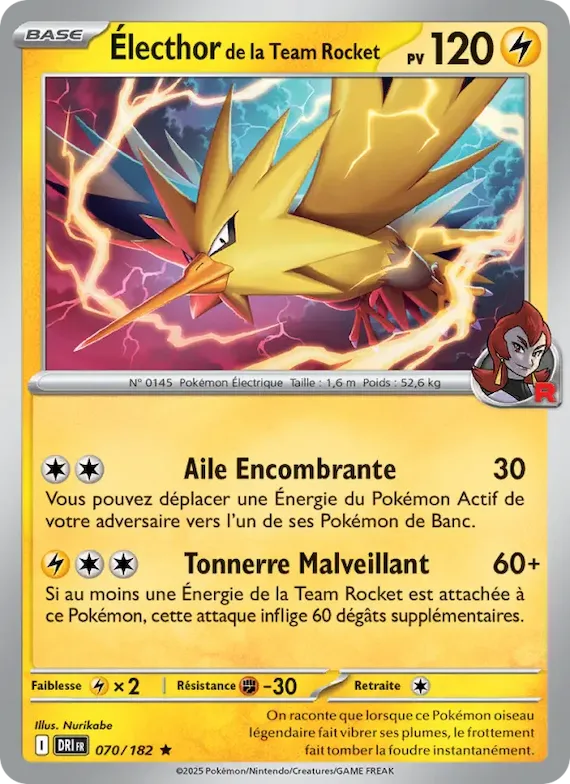 Électhor de la Team Rocket 70 – Rivalités Destinées