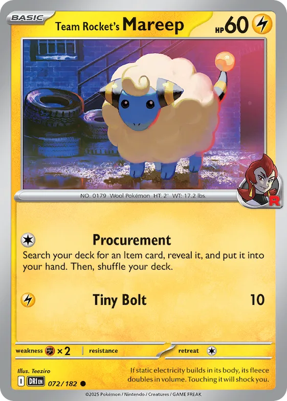 Mareep da Equipe Rocket 72 – Rivais Predestinados