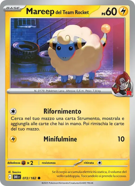 Mareep del Team Rocket 72 – Rivali Predestinati