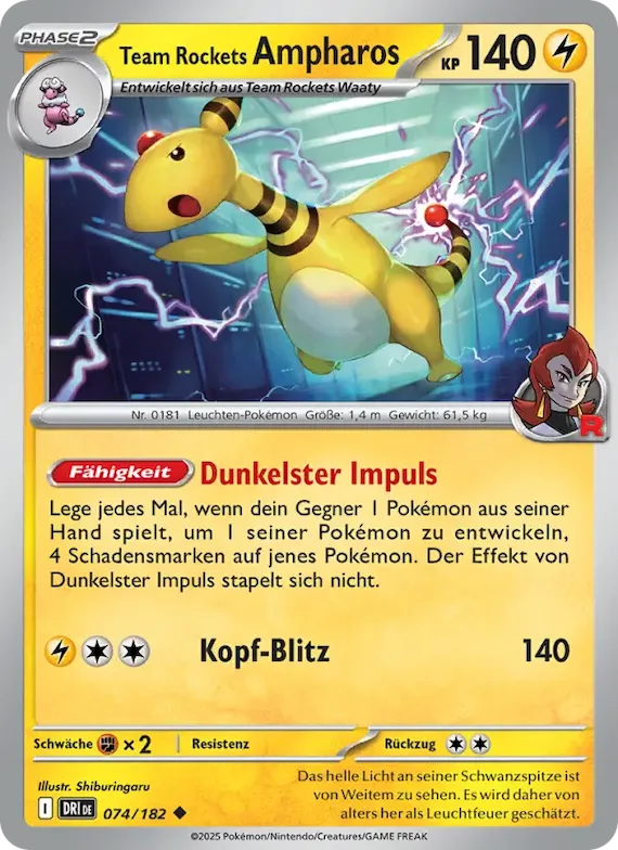 Team Rockets Ampharos 74 – Ewige Rivalen