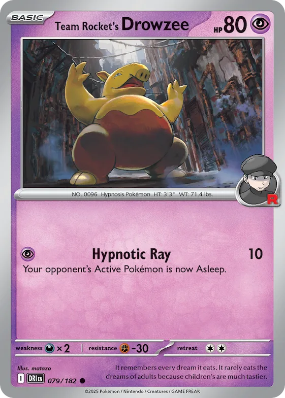 Drowzee da Equipe Rocket 79 – Rivais Predestinados