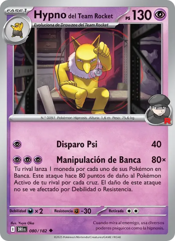 Hypno del Team Rocket 80 – Rivales Predestinados