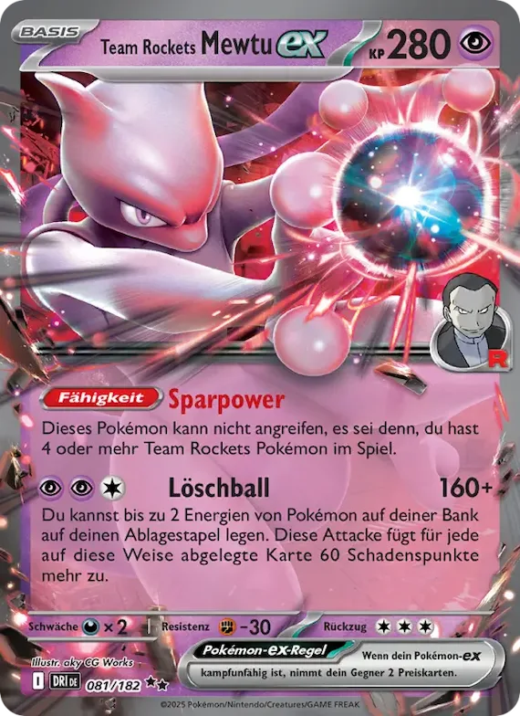 Team Rockets Mewtu-ex 81 – Ewige Rivalen