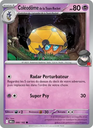Coléodôme de la Team Rocket n° 88 – Rivalités Destinées