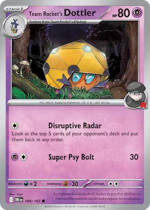 Team Rocket's Dottler #88 – Destined Rivals