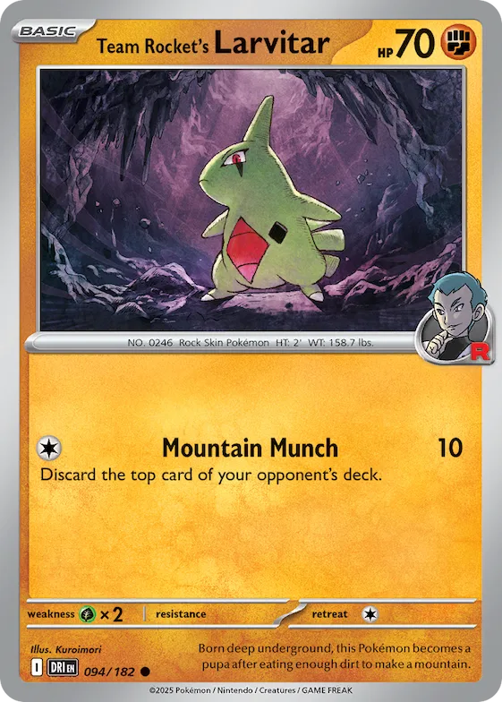 Larvitar da Equipe Rocket 94 – Rivais Predestinados