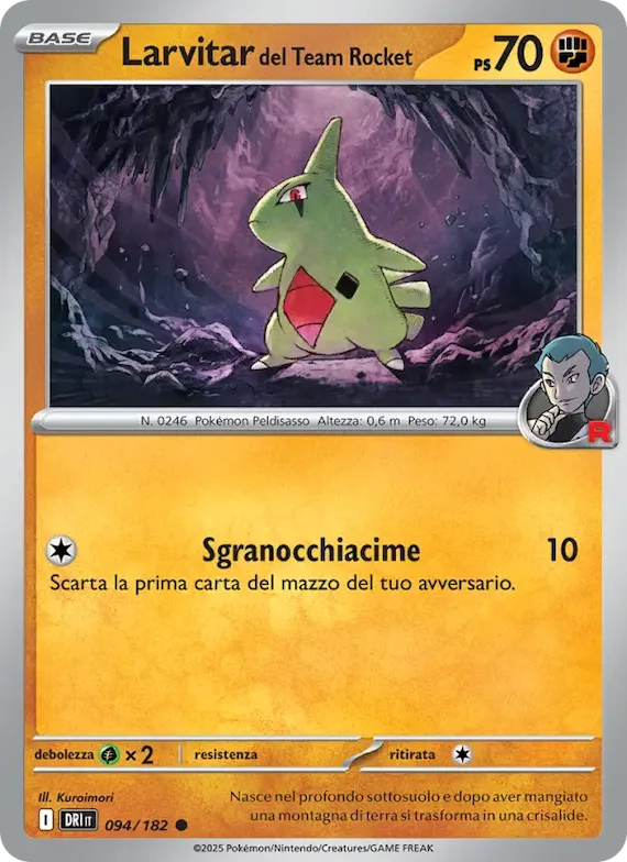 Larvitar del Team Rocket 94 – Rivali Predestinati