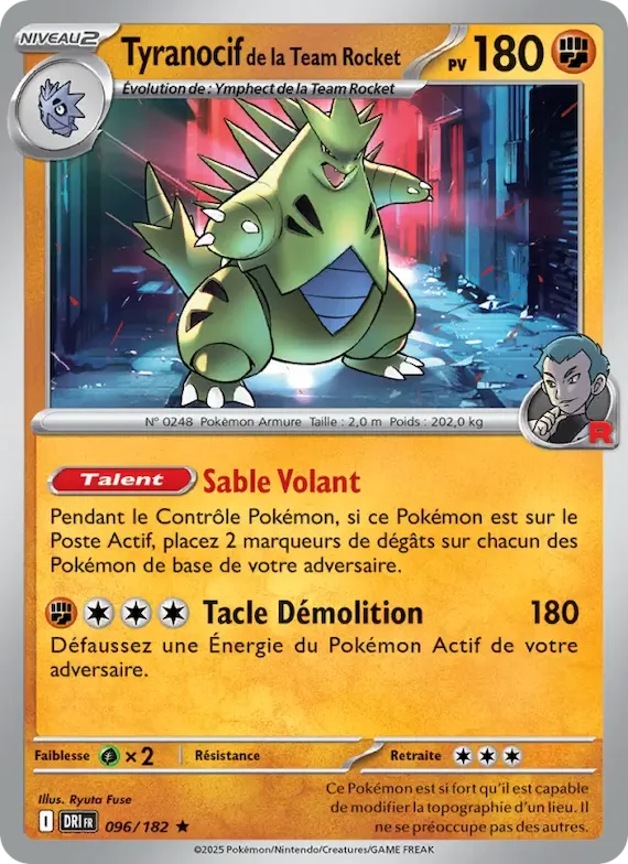 Tyranocif de la Team Rocket 96 – Rivalités Destinées