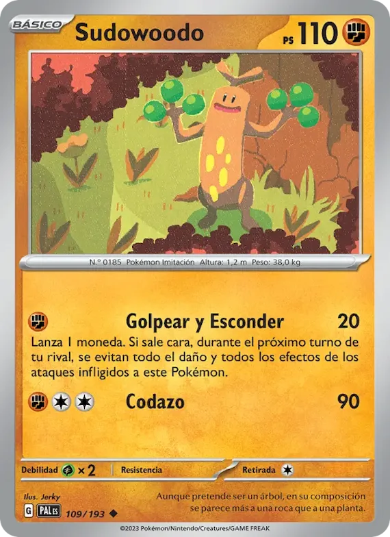 Sudowoodo 109 – Evoluciones en Paldea