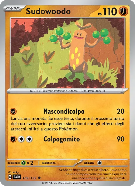 Sudowoodo 109 – Evoluzioni a Paldea