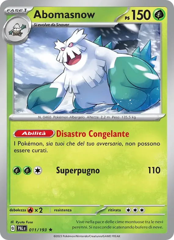 Abomasnow 11 – Evoluzioni a Paldea
