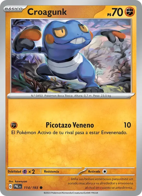 Croagunk 114 – Evoluciones en Paldea