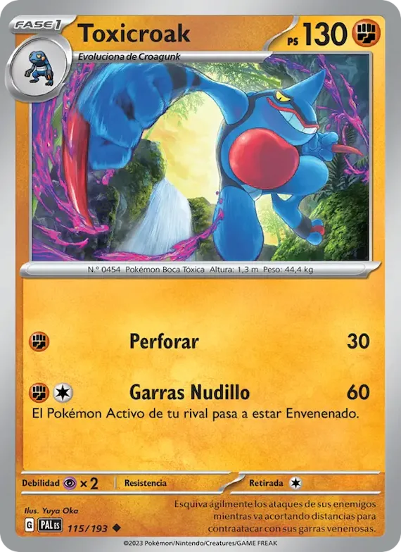 Toxicroak 115 – Evoluciones en Paldea