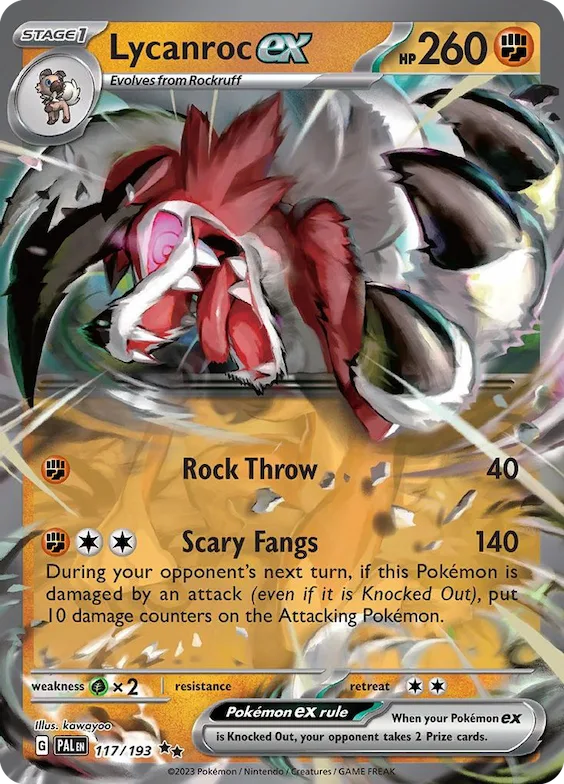 Lycanroc ex 117 – Evoluções em Paldea