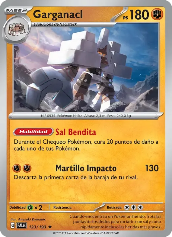 Garganacl 123 – Evoluciones en Paldea