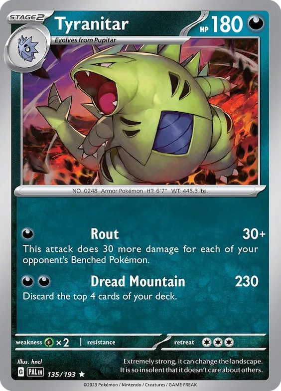 Tyranitar 135 – Evoluções em Paldea