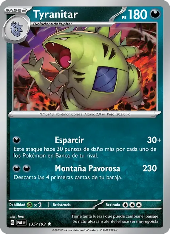 Tyranitar 135 – Evoluciones en Paldea