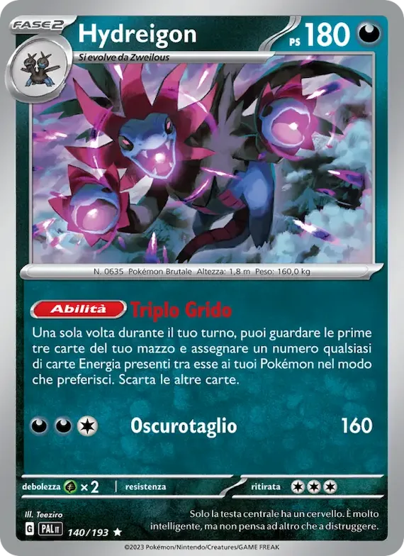 Hydreigon 140 – Evoluzioni a Paldea