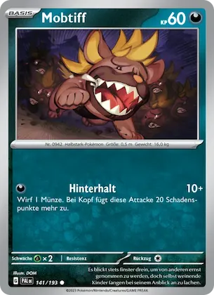 Mobtiff Nr. 141 – Paldea Evolved
