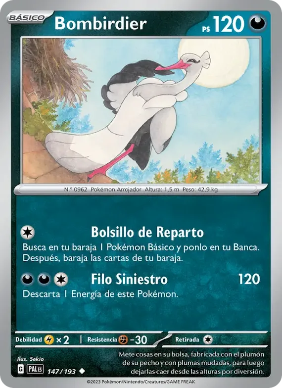 Bombirdier 147 – Evoluciones en Paldea