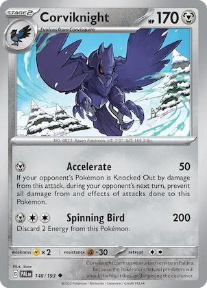Corviknight #148 – Paldea Evolved