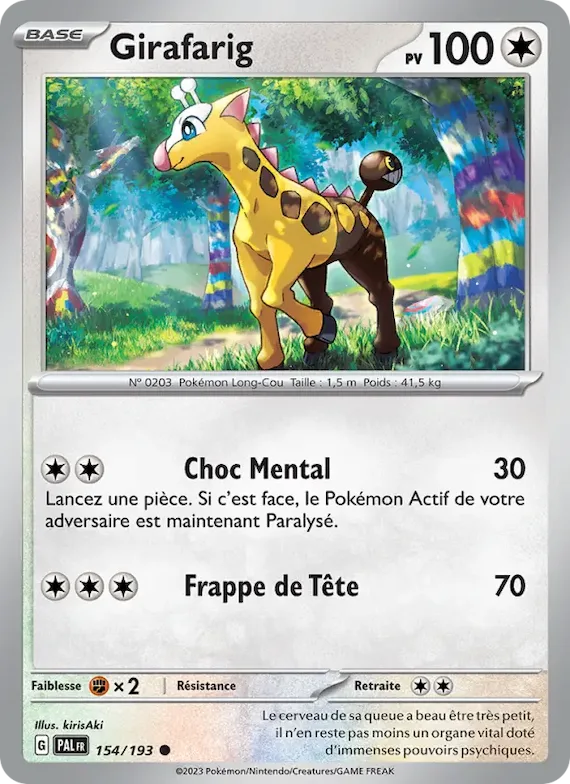 Girafarig 154 – Évolutions à Paldea
