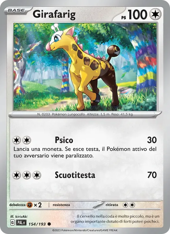 Girafarig 154 – Evoluzioni a Paldea