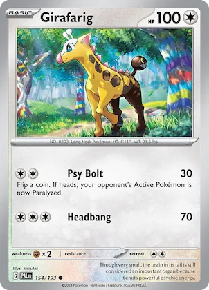 Girafarig #154 – Paldea Evolved