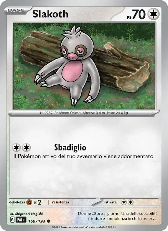 Slakoth 160 – Evoluzioni a Paldea