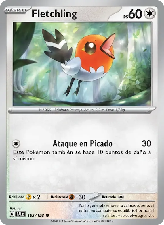Fletchling 163 – Evoluciones en Paldea