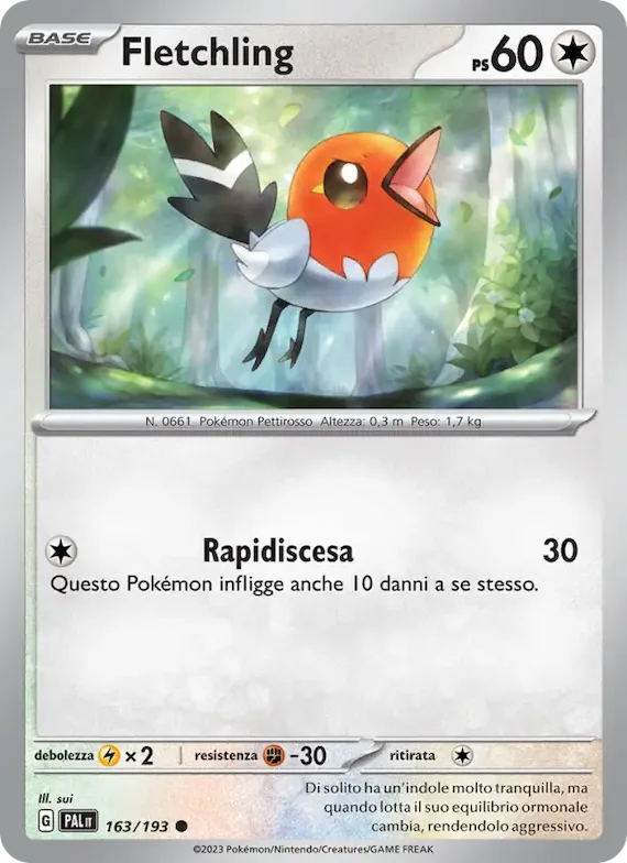 Fletchling 163 – Evoluzioni a Paldea