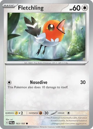 Fletchling #163 – Paldea Evolved
