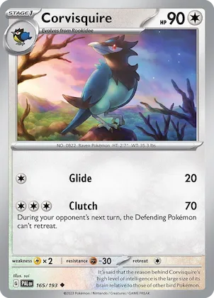 Corvisquire #165 – Paldea Evolved