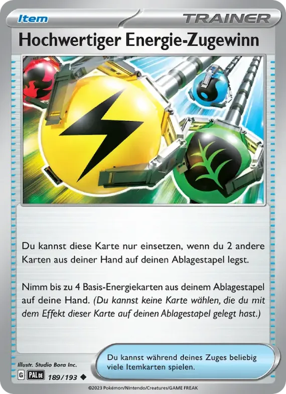 Hochwertiger Energie-Zugewinn 189 – Entwicklungen in Paldea