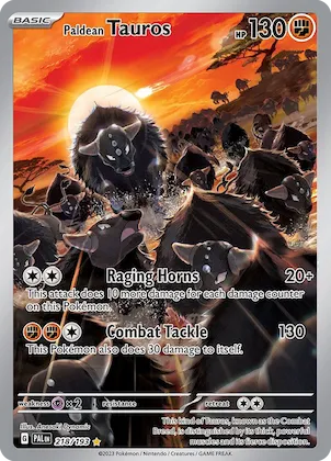 Paldean Tauros #218 – Paldea Evolved