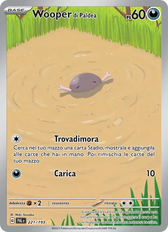 Wooper di Paldea 221 – Evoluzioni a Paldea