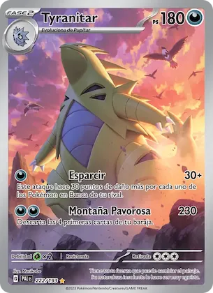 Tyranitar 222 – Evoluciones en Paldea