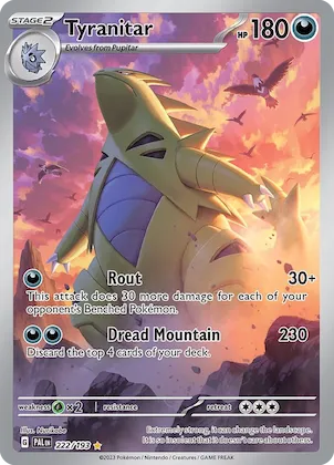 Tyranitar #222 – Paldea Evolved