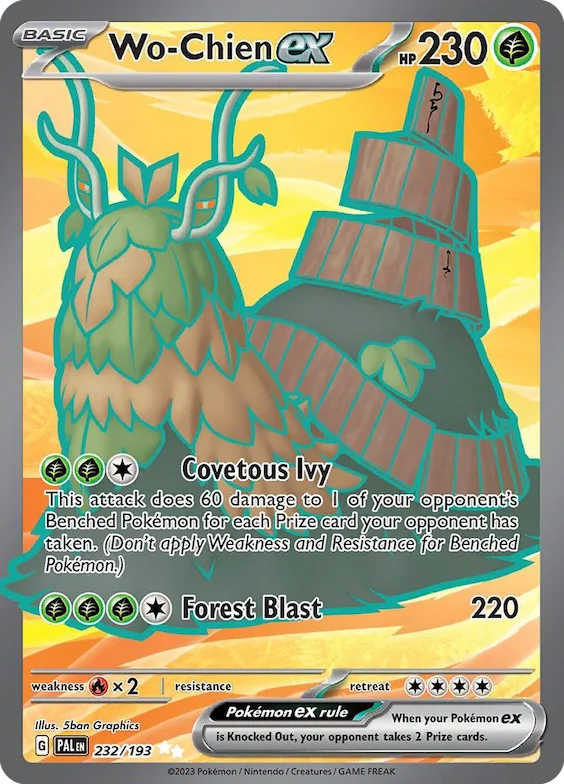 Wo-Chien ex #232 – Paldea Evolved