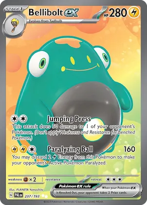 Bellibolt ex #237 – Paldea Evolved