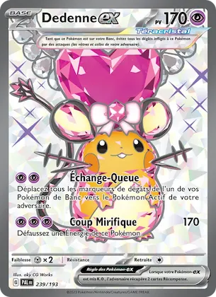 Dedenne-ex n° 239 – Évolutions à Paldea