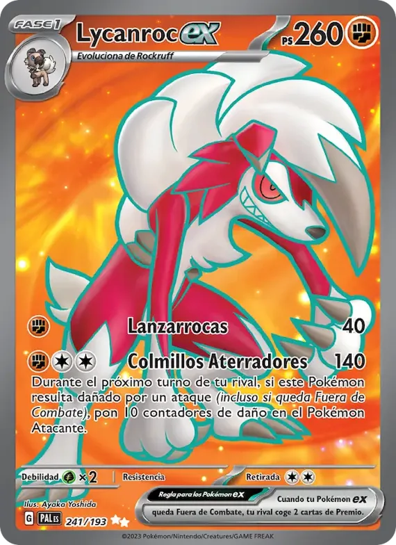 Lycanroc ex 241 – Evoluciones en Paldea