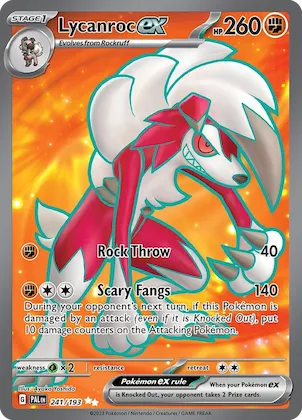 Lycanroc ex #241 – Paldea Evolved